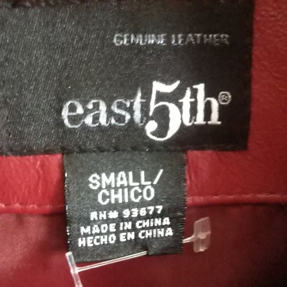 #10 PRICE REDUCEDx2 JC LEATHER Burgundy Princess Seam Blazer Jacket EUC - Picture 6 of 6